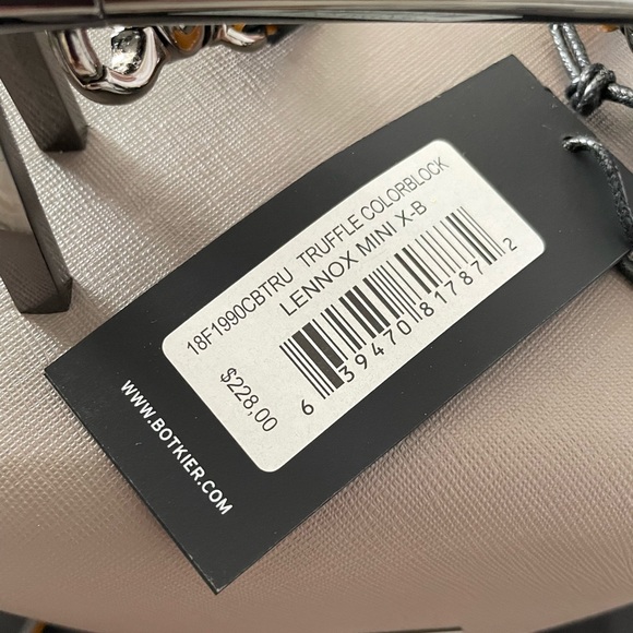 Botkier Lennox Mini Lunchbox Crossbody Bag in Truffle Colorblock - Picture 6 of 8